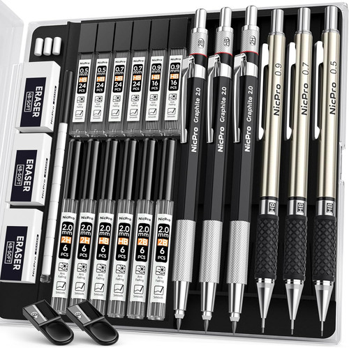 6pcs mechanical pencils - pencils, 3